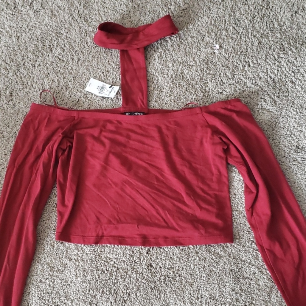 Long sleeve crop top